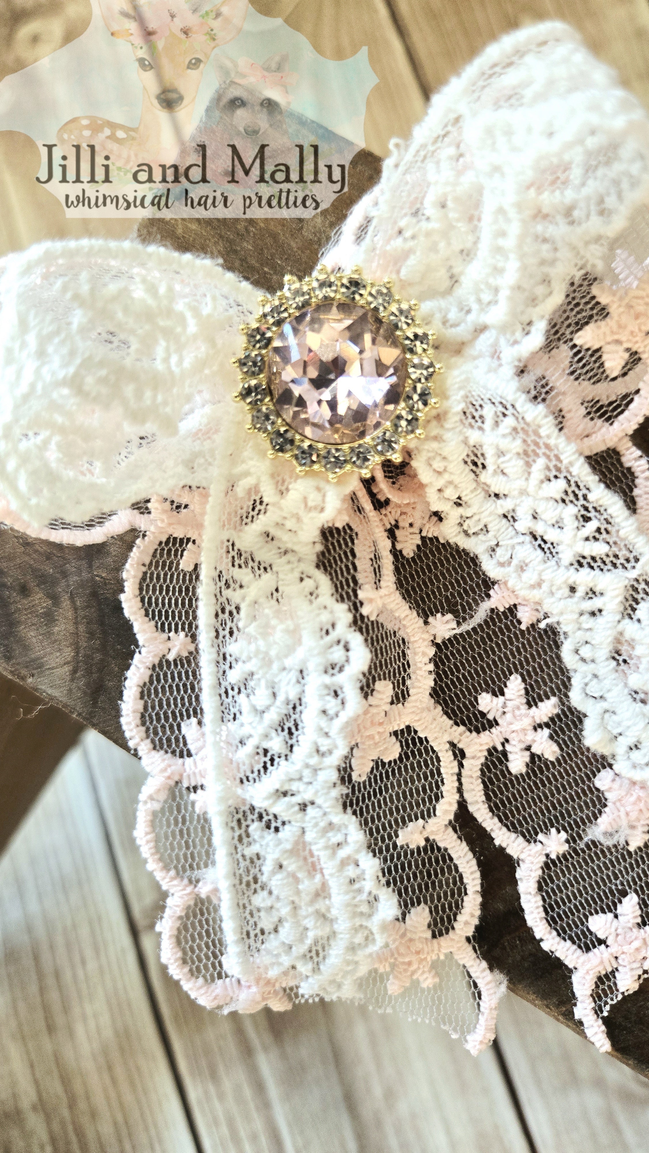 Almond Blossom Lace Bow