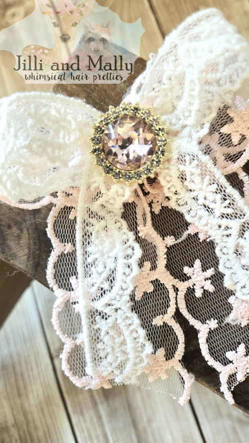 Almond Blossom Lace Bow