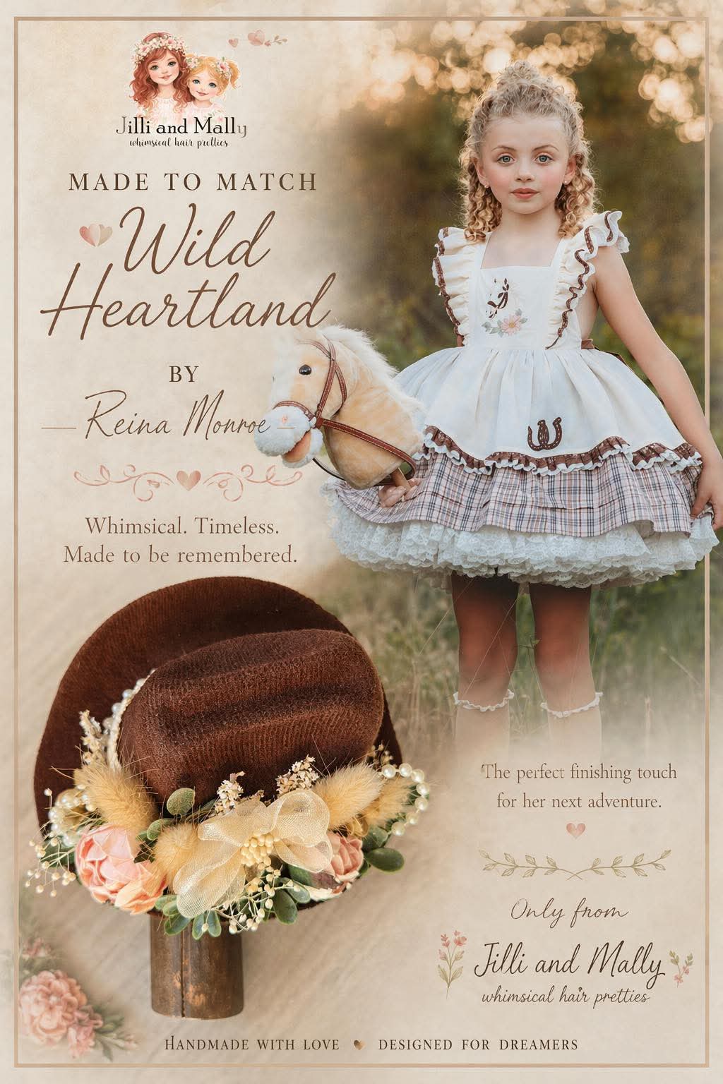 Wild Heartland Mini Cowgirl Hat m2m Reina Monroe *pre order 4wk turnaround time*