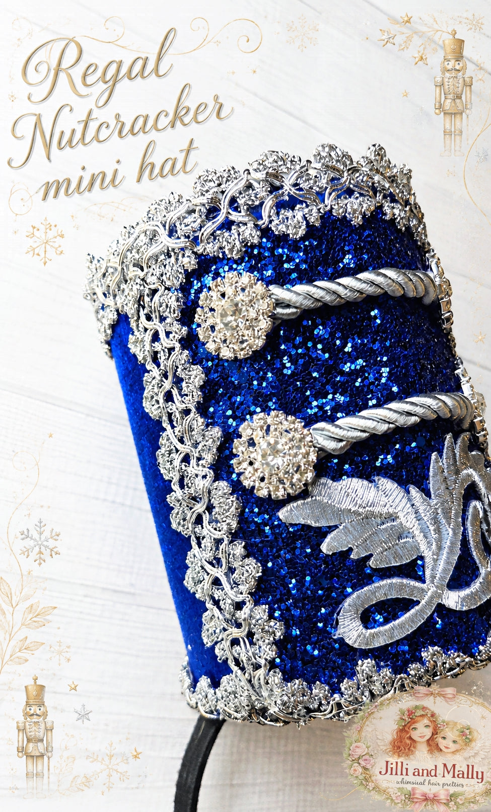 Regal Nutcracker Mini Hat m2m Mararte *Made to Order with 4 week turnaround time*